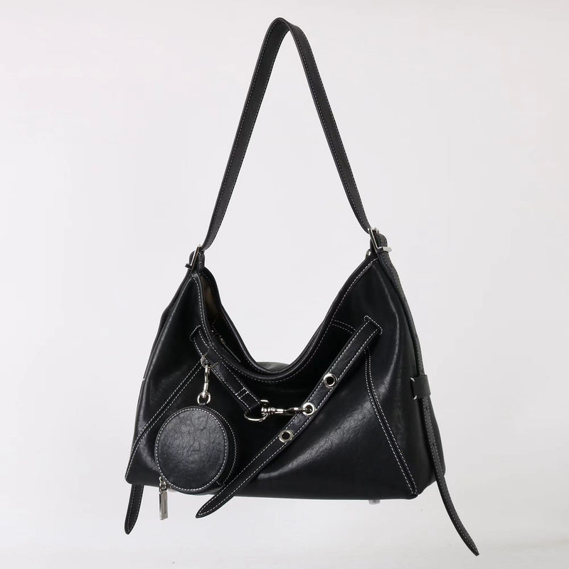 Top-Grain Leather Bag | Hobo 3#