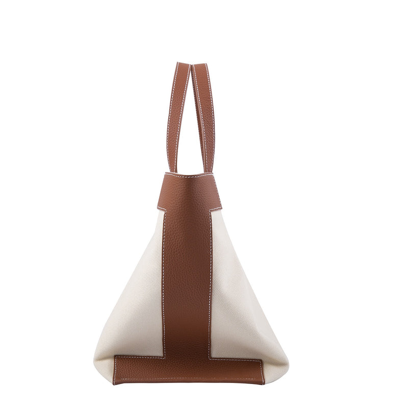 Full-Grain Leather and Canvas Bag | Simple Apple