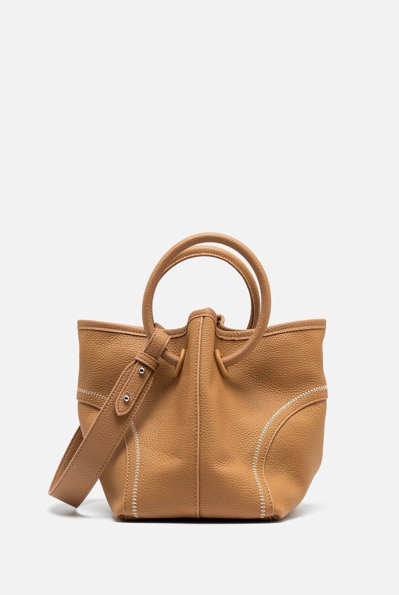 Full-grain leather bag|niche commuter tote