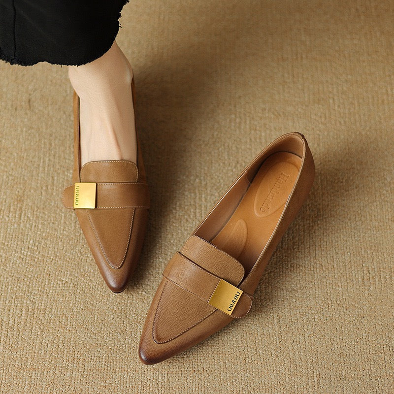 Leather shoes