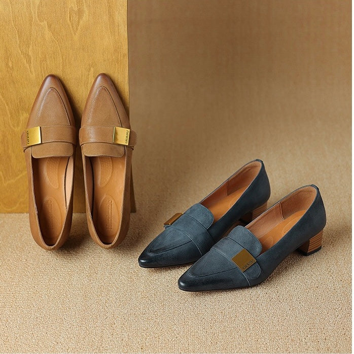 Leather shoes