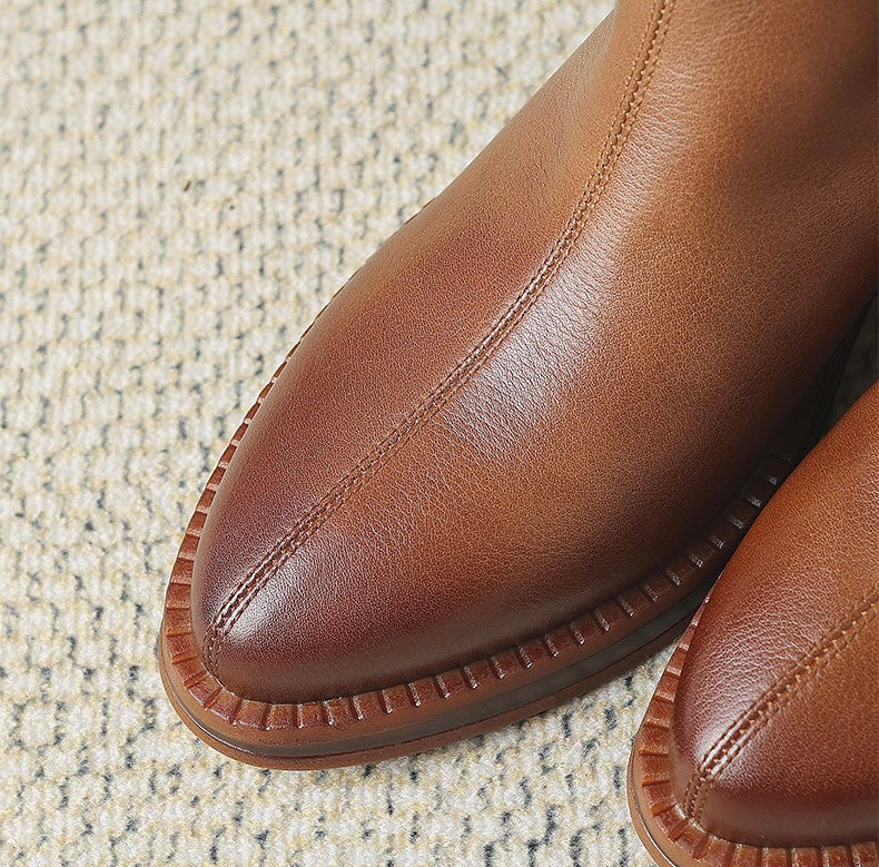 Leather shoes