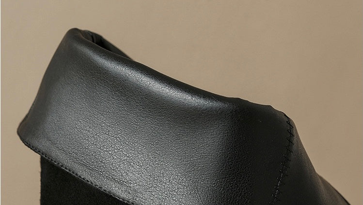 Leather boots