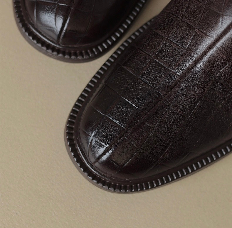 Leather shoes