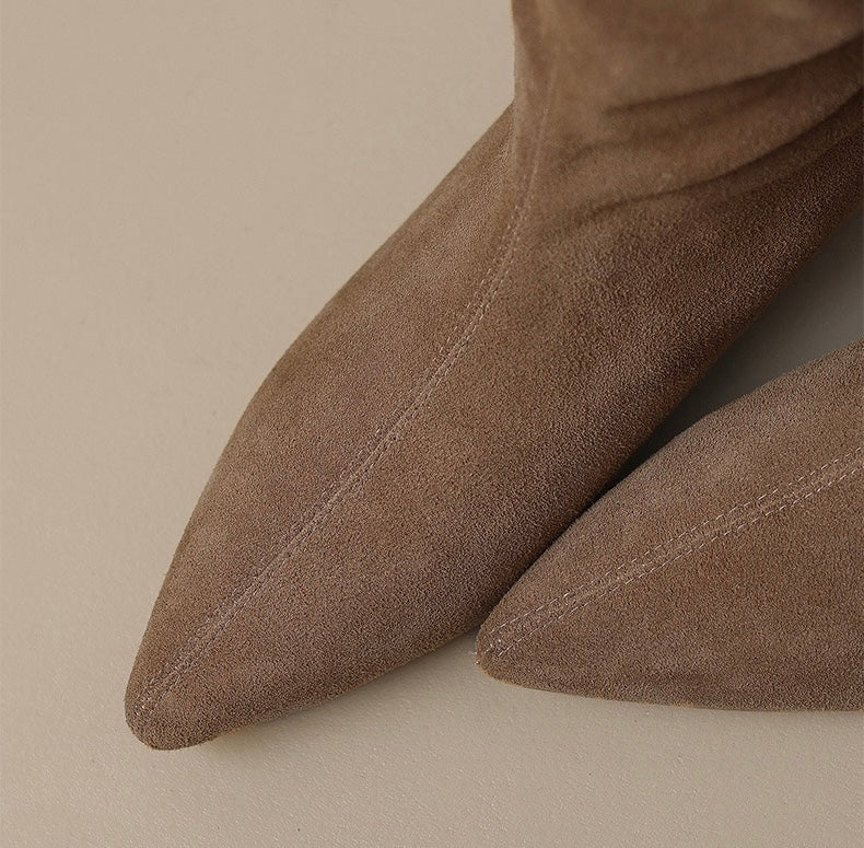 Leather boots