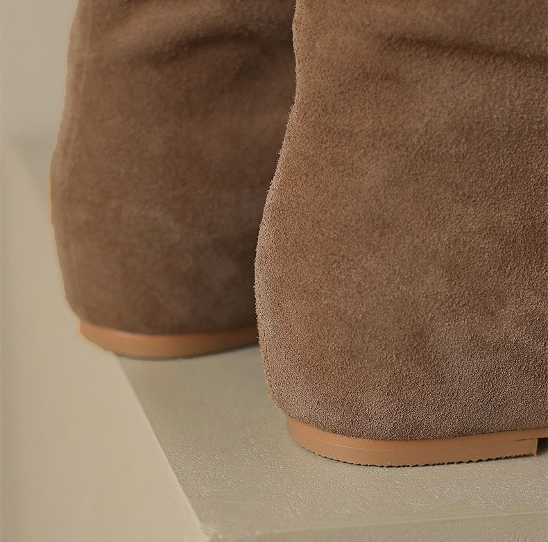 Leather boots