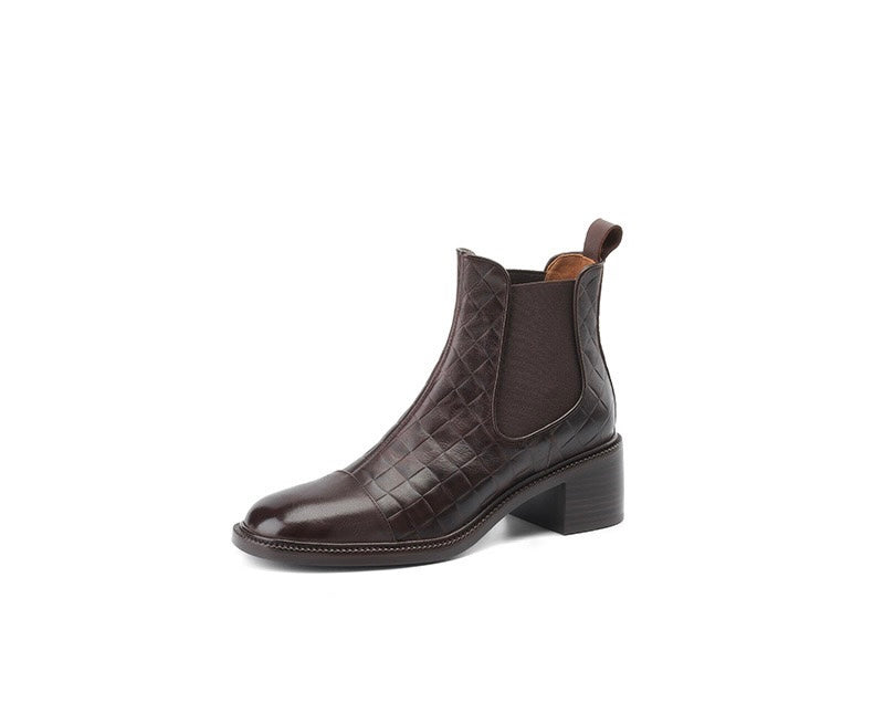 Leather boots