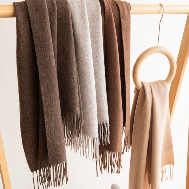 Wool scarf|Morandi palette