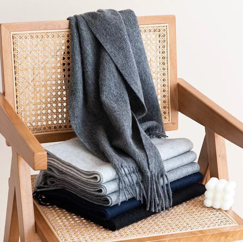 Wool scarf|Morandi palette