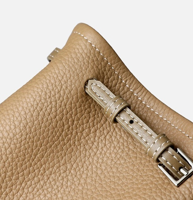 Full-Grain Leather mini bag | Mini bucket