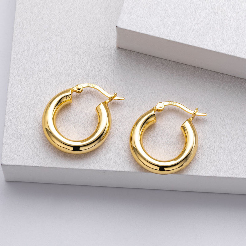 925 sterling silver earrings | 18K gold plated | Perfect