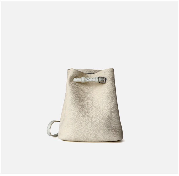 Full-Grain Leather mini bag | Mini bucket