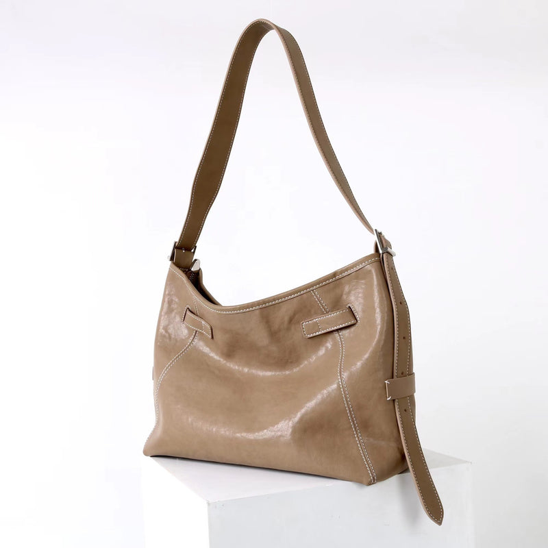 Top-Grain Leather Bag | Hobo 3#