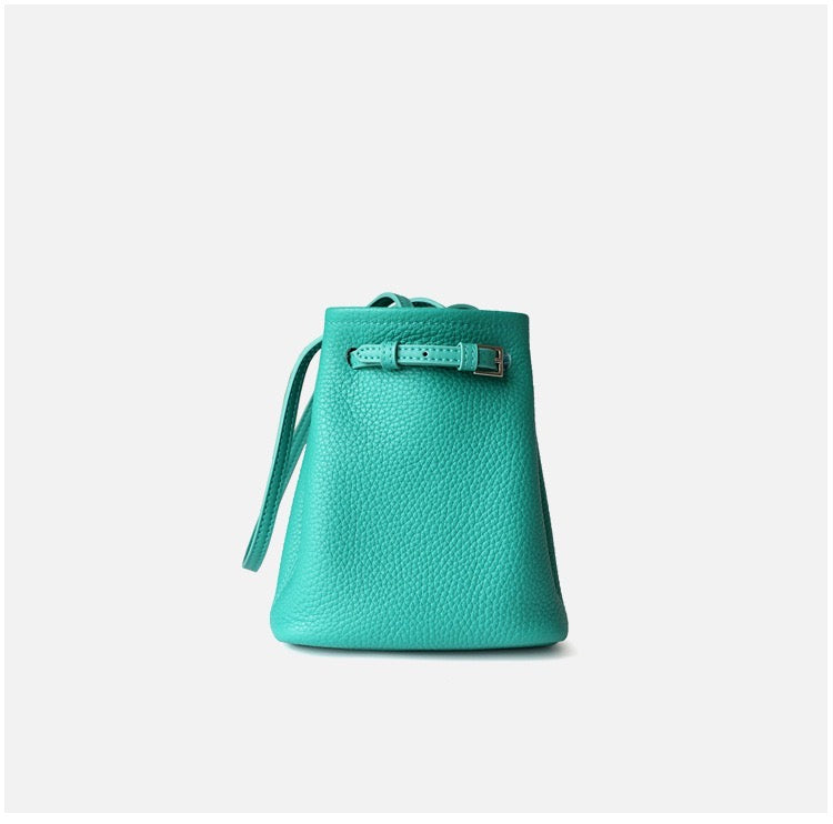Full-Grain Leather mini bag | Mini bucket