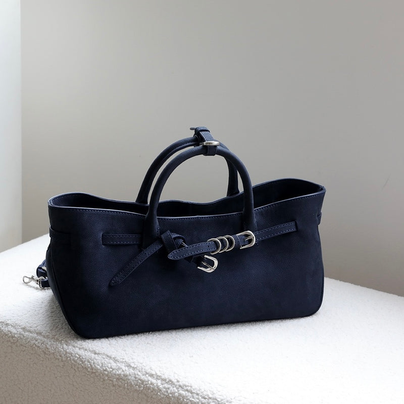 Full-grain leather | Suede Bag | Lynx