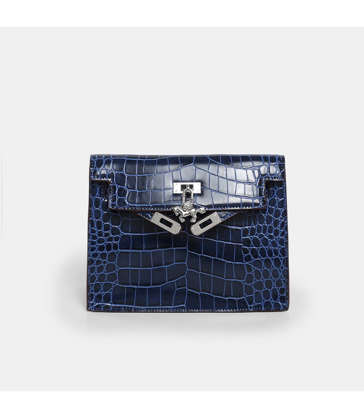 Urban light Series | Crocodile-Embossed Leather Mini Bag