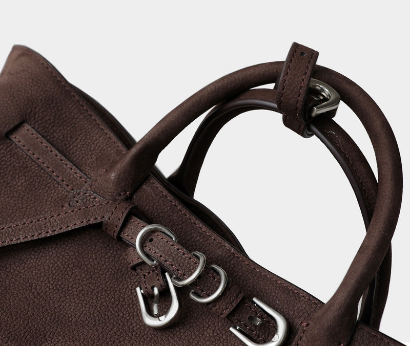 Full-grain leather | Suede Bag | Lynx