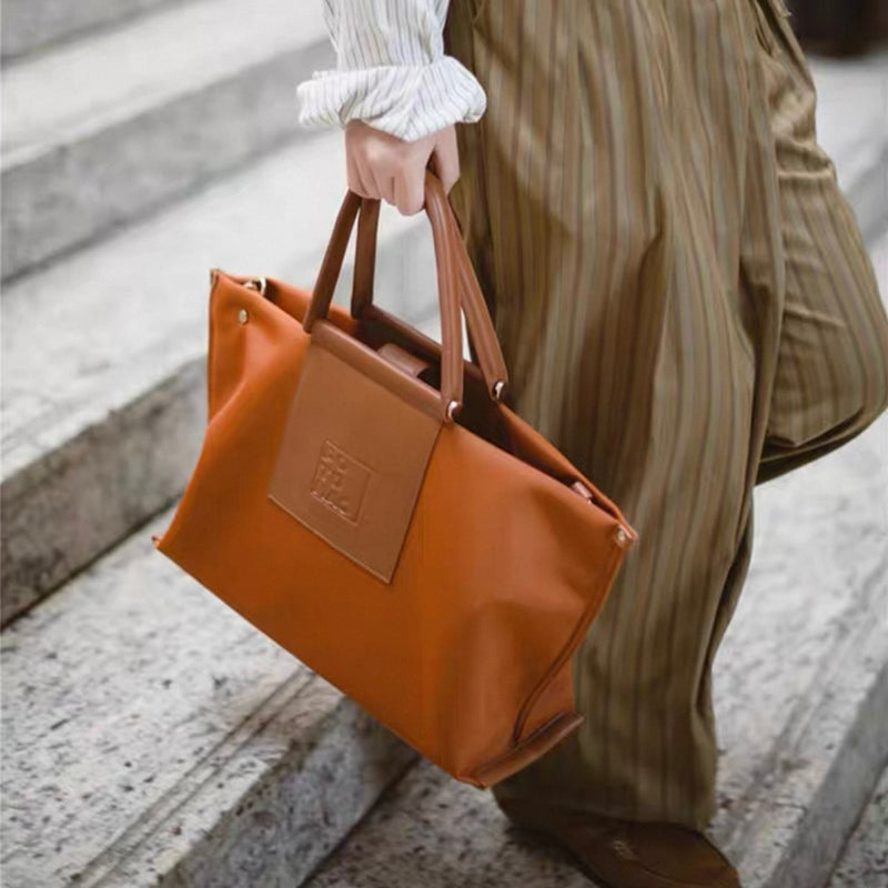 Oxford fabric and Composite leather Bag