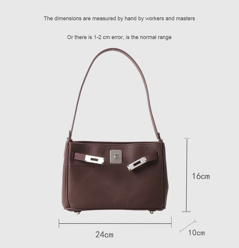 Cowhide leather bag | Tea