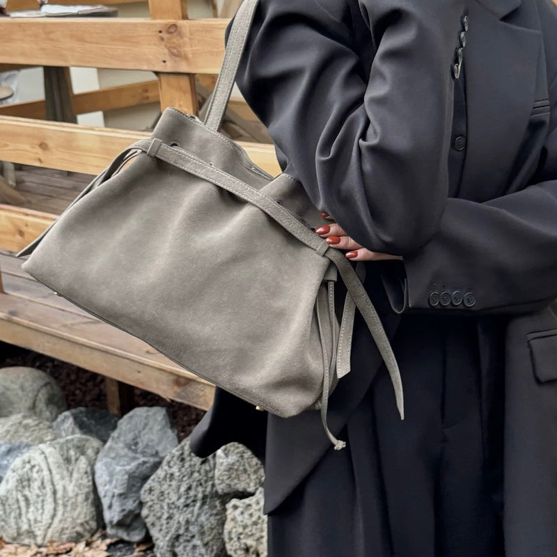 Designer Series | Full-grain leather | Terra Suede Bag