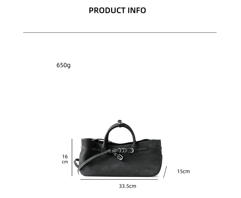 Full-grain leather | Suede Bag | Lynx