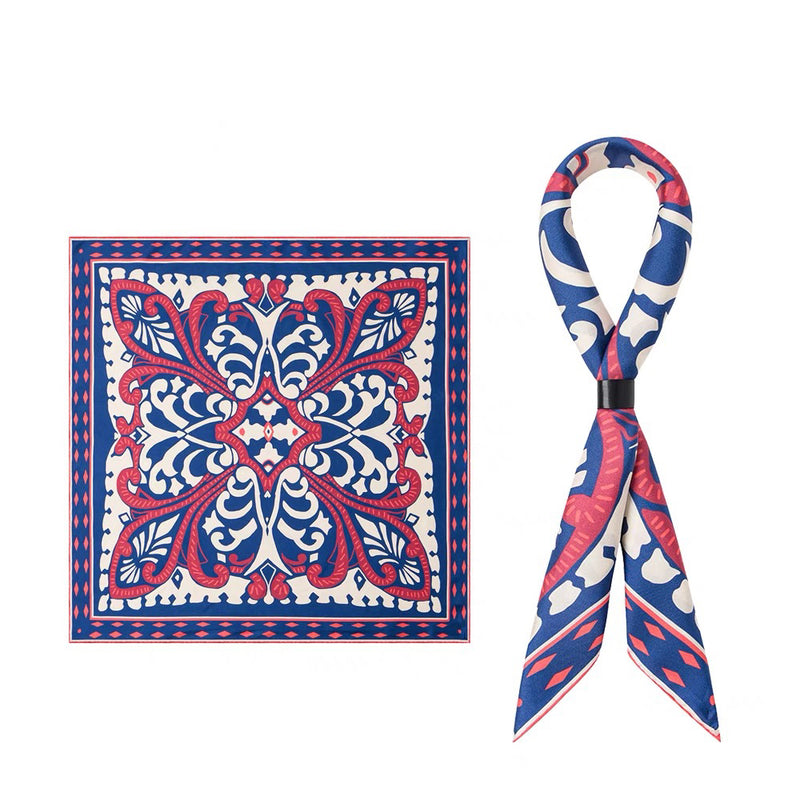 Twill Silk scarf | Purple Forest