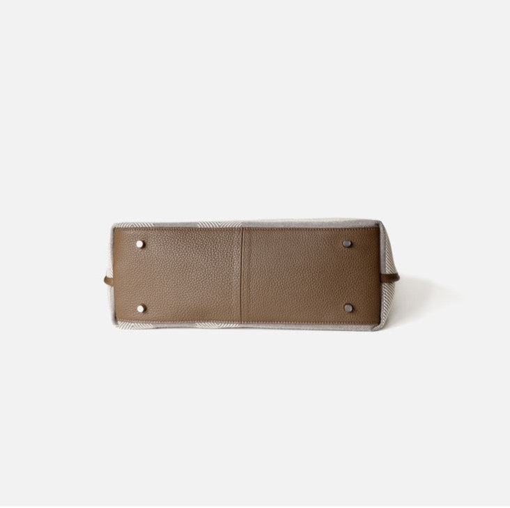 Full-Grain Leather and Canvas bag | Canvas first