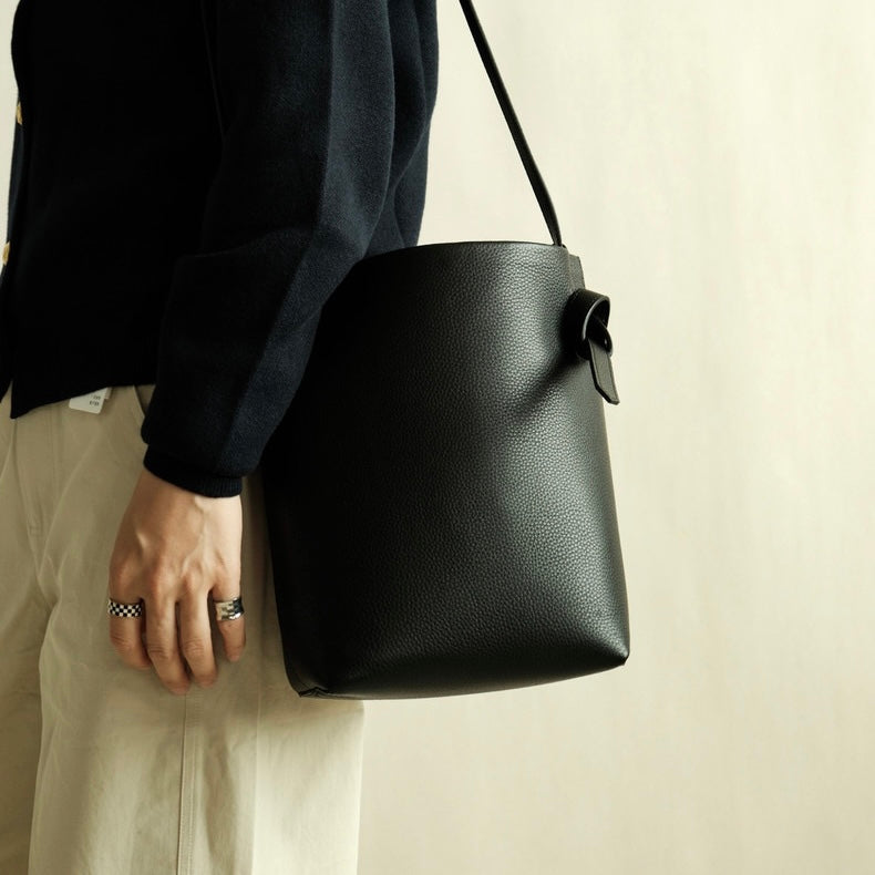 Full-Grain Leather bag | bucket handbag | Ego