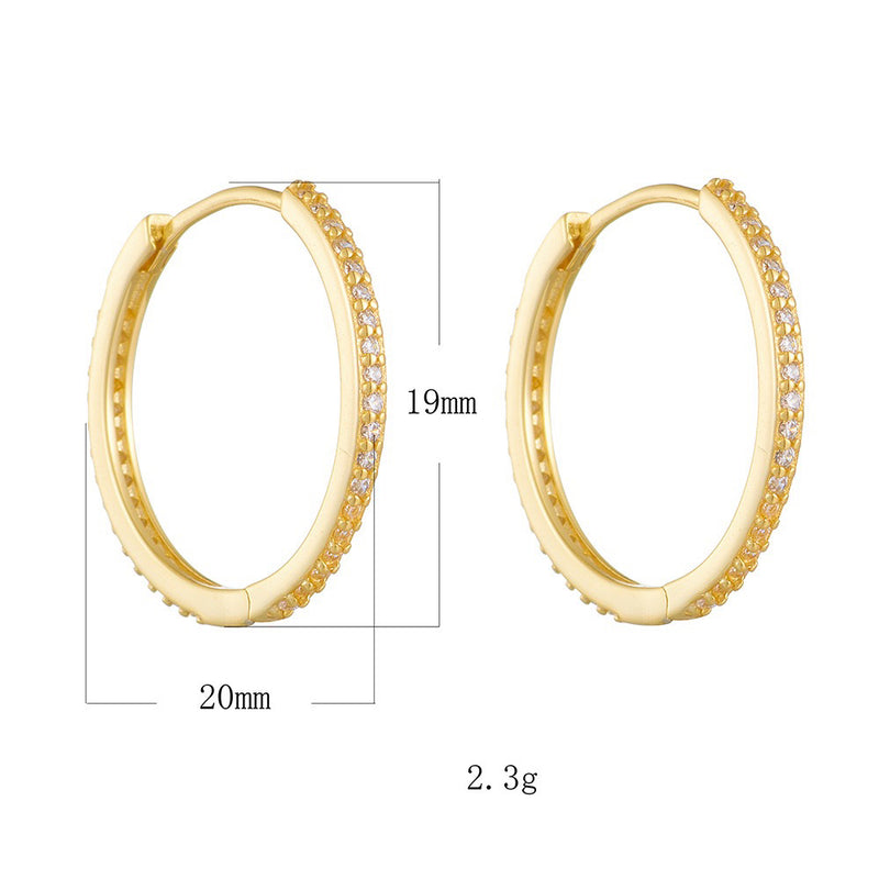 925 Sterling Silver earrings | 18K gold plated | Solar ring