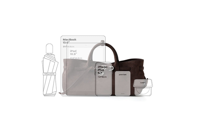 Full-grain leather | Suede Bag | Lynx