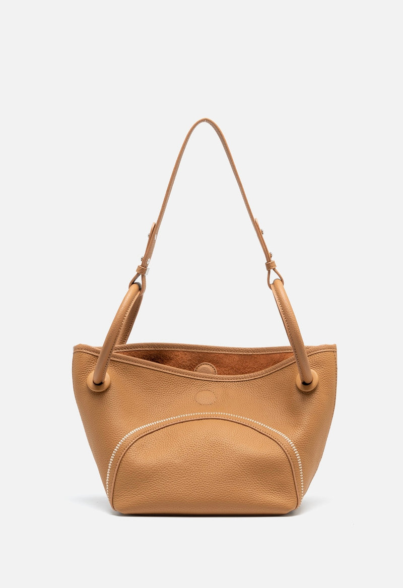 Full-grain leather bag|niche commuter tote