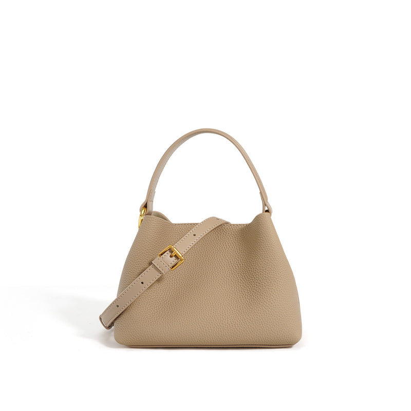 Full-Grain Leather bag | Red tea
