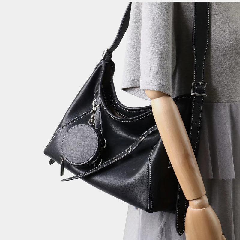 Top-Grain Leather Bag | Hobo 3#