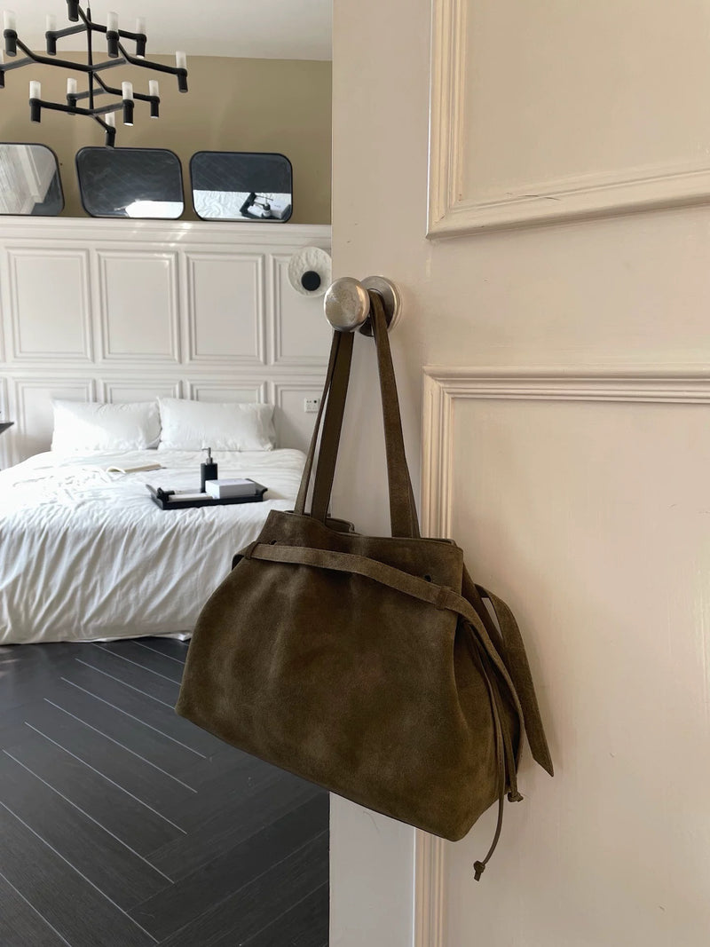 Designer Series | Full-grain leather | Terra Suede Bag