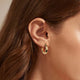 925 sterling silver earrings | 18K gold plated | Perfect