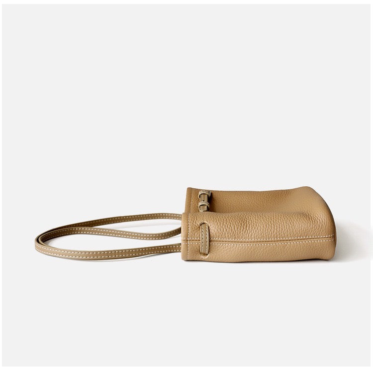 Full-Grain Leather mini bag | Mini bucket