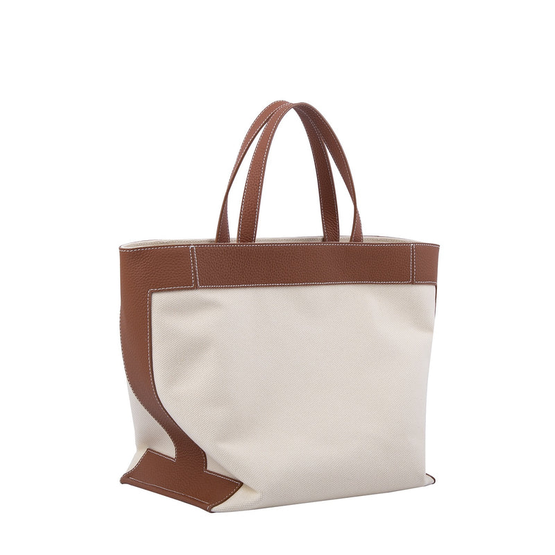 Full-Grain Leather and Canvas Bag | Simple Apple