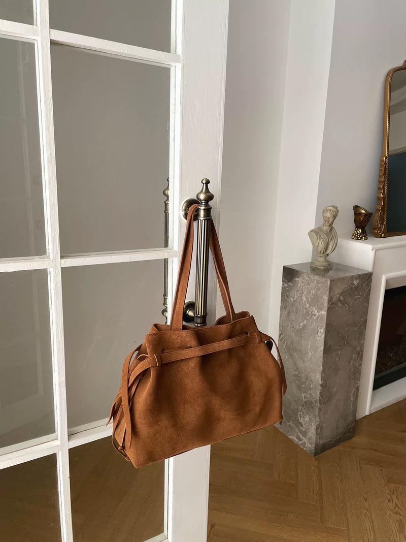 Designer Series | Full-grain leather | Terra Suede Bag