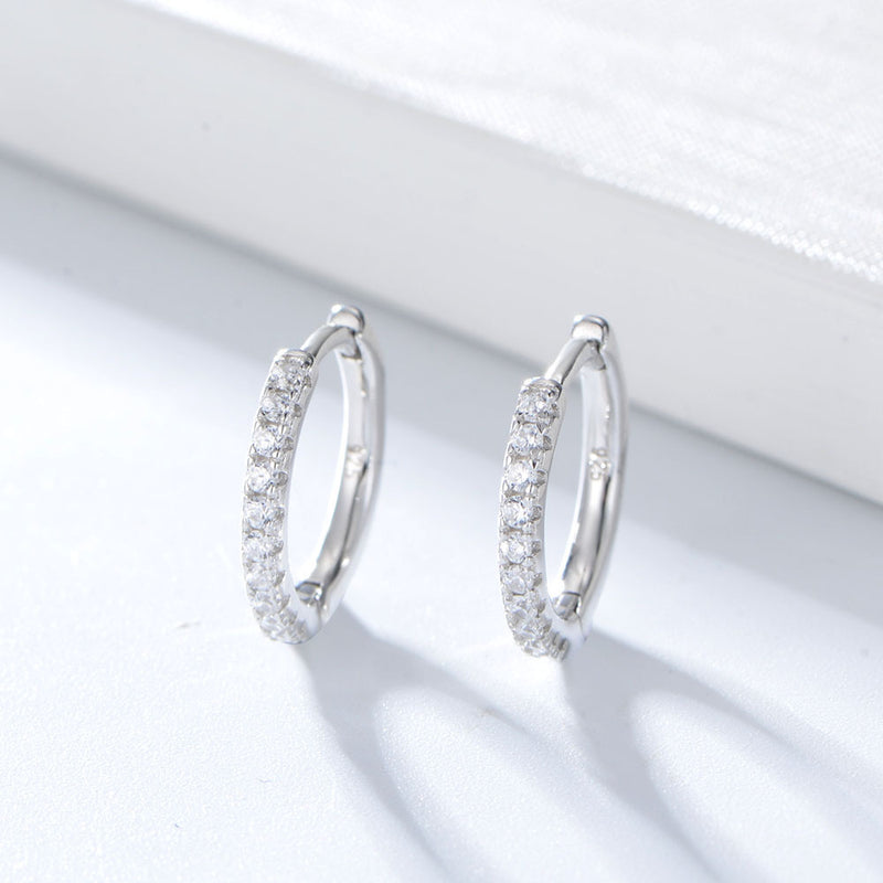 925 sterling silver earrings | 18K gold plated | Basic ring