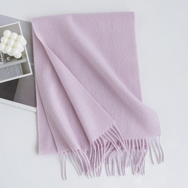 Wool scarf|Morandi palette