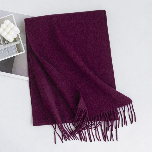 Wool scarf|Morandi palette