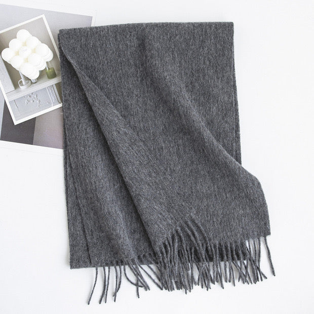 Wool scarf|Morandi palette