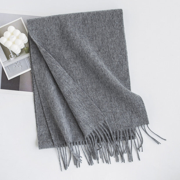 Wool scarf|Morandi palette
