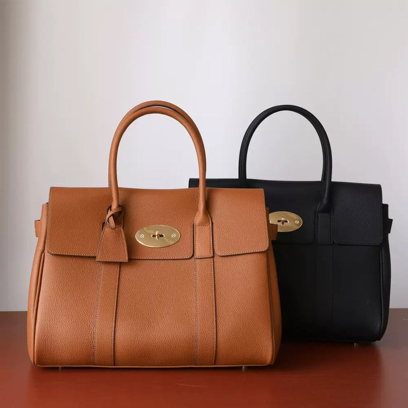 Full-grain leather bag|Briefcase 4#