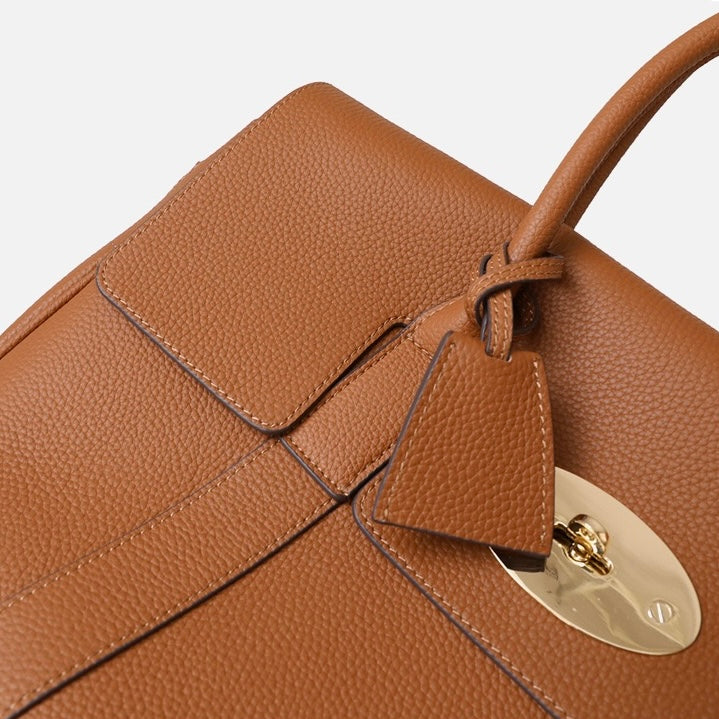 Full-grain leather bag|Briefcase 4#