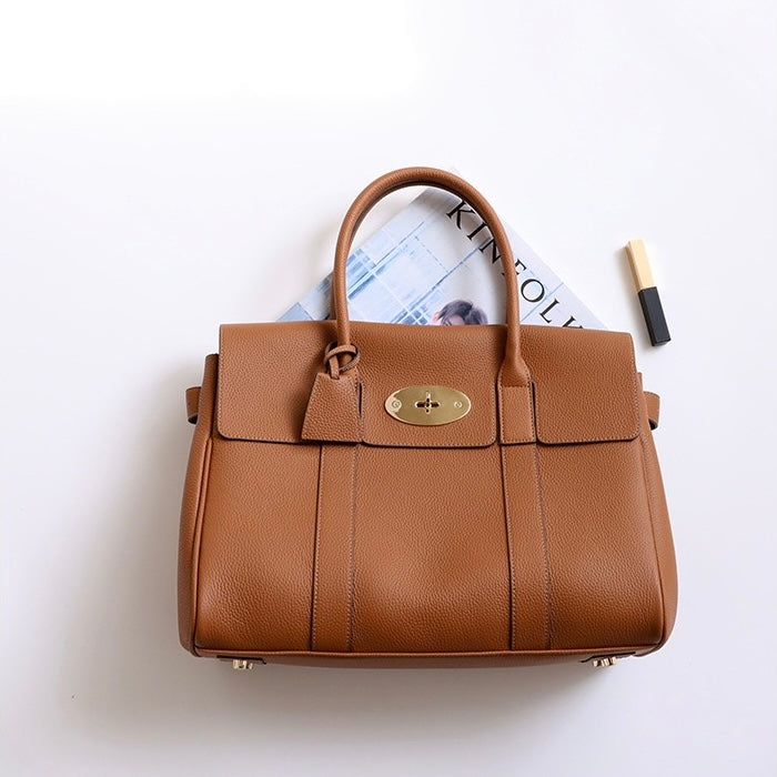 Full-grain leather bag|Briefcase 4#