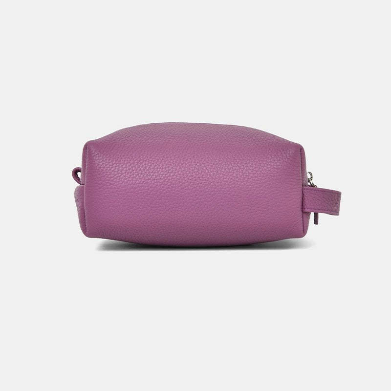 Full-Grain leather makeup bag|Pura