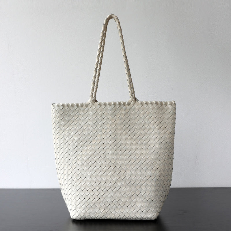 Top-grain leather bag | Woven Tote | Brook