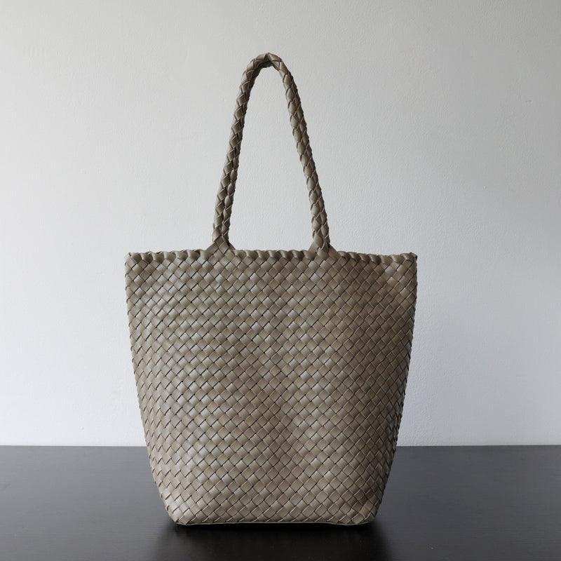 Top-grain leather bag | Woven Tote | Brook