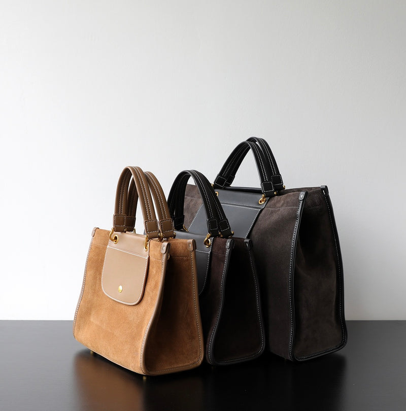 Nubuck Leather Briefcase|SuedeTrek